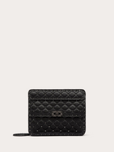 Valentino Garavani Black Nappa Leather Medium Rockstudt Spike Bag -   -  Valentino Garavani.